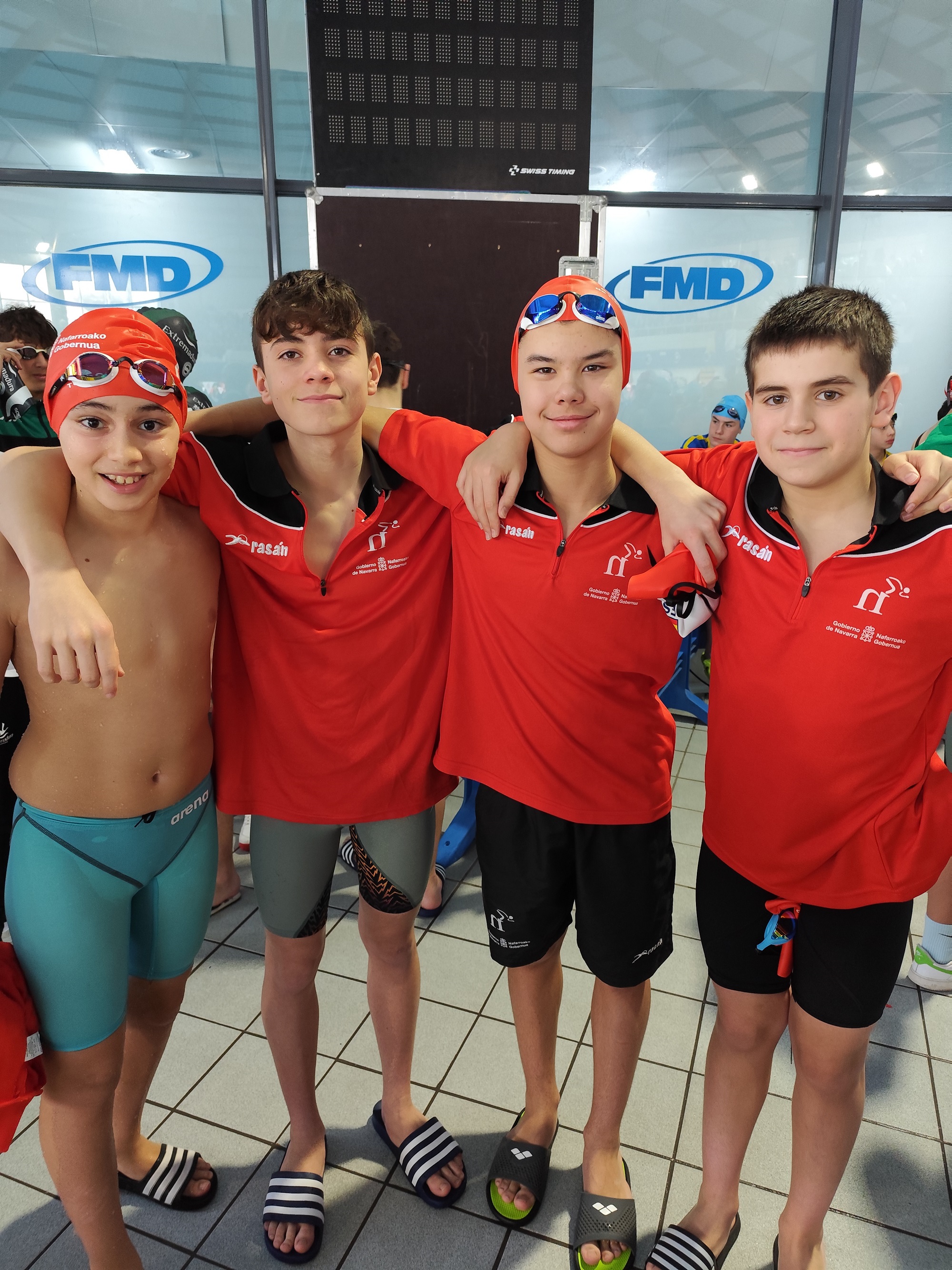Navarra realizó un buen papel en el Campeonato de España Escolar de natación del CSD en Valladolid